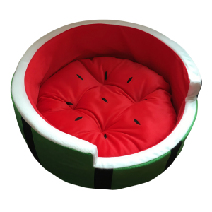 Thermal Semi-Enclosed Pet Bed - Cute Cartoon Style for Cats/Dogs