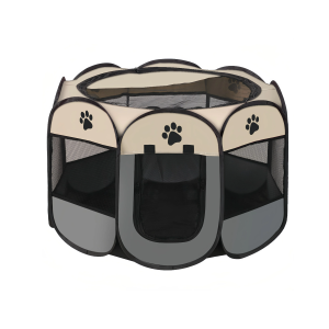 Foldable Pet Carrier with Ventilated Mesh & Full-Zip Access